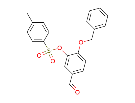 Molecular Structure of 65615-20-5 (4-(Benzyloxy)-3-hydroxybenzaldehyde p-Toluenesulfonate)