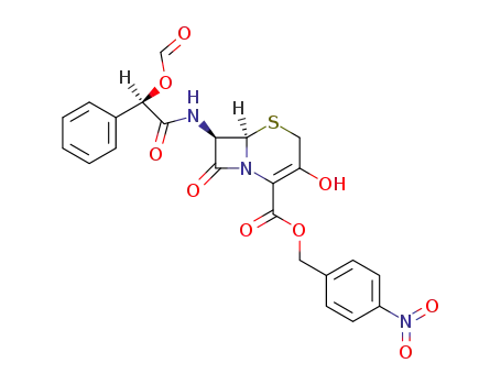 (6<i>R</i>)-7<i>t</i>-((<i>R</i>)-2-formyloxy-2-phenyl-acetylamino)-3,8-dioxo-(6<i>r</i><i>H</i>)-5-thia-1-aza-bicyclo[4.2.0]octane-2ξ-carboxylic acid 4-nitro-benzyl ester