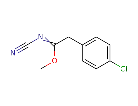 2-(4-chloro-phenyl)-<i>N</i>-cyano-acetimidic acid methyl ester