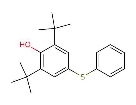 Molecular Structure of 32551-12-5 (Phenol, 2,6-bis(1,1-dimethylethyl)-4-(phenylthio)-)