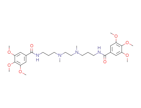 Molecular Structure of 1756-20-3 (N,N'-Dimethyl-N.N'-bis-<3-(3.4.5-trimethoxy-benzoyamino)-propyl>-aethylendiamin)