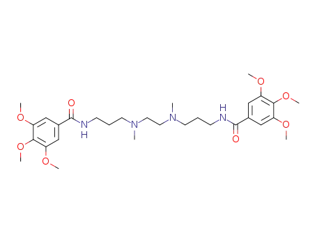 N,N'-Dimethyl-N.N'-bis-<3-(3.4.5-trimethoxy-benzoyamino)-propyl>-aethylendiamin