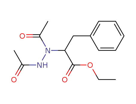 2-(N,N'-Diacetyl-hydrazino)-3-phenyl-propionic acid ethyl ester