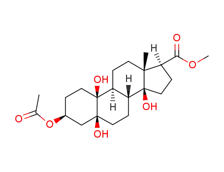 3β-Acetoxy-5,10,14-trihydroxy-17β-methoxycarbonyl-5β,14β-oestran
