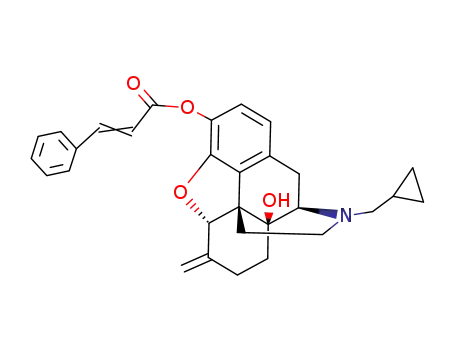 17-cyclopropylmethyl-4,5α-epoxy-6-methylene-3-(3-phenyl-acryloyloxy)-morphinan-14-ol