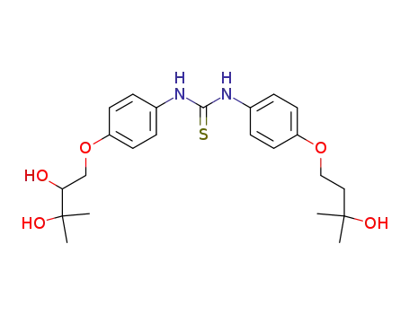 N-<p-(2,3-Dihydroxy-3-methyl-butoxy)-phenyl>-N'-<p-(3-hydroxy-3-methyl-butoxy)-phenyl>-thiocarbanilid