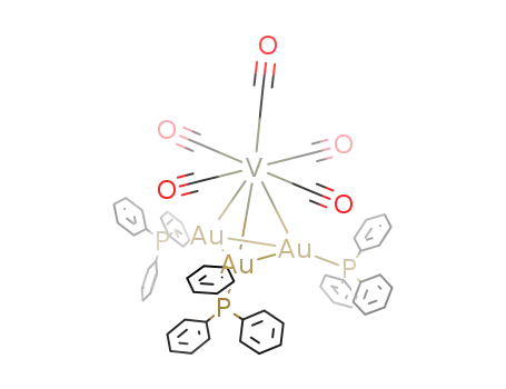((C<sub>6</sub>H<sub>5</sub>)3PAu)3V(CO)5