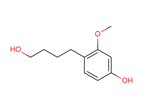 Molecular Structure of 13335-59-6 (Benzenebutanol, 4-hydroxy-2-methoxy-)