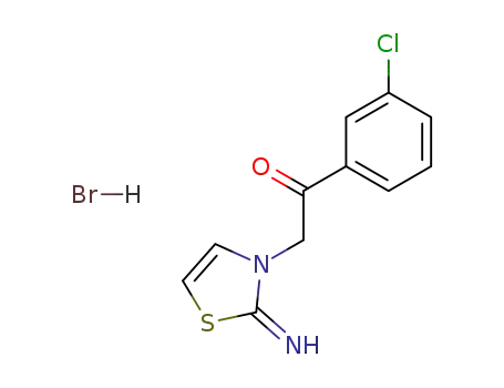 2-amino-3-[2-(3-chloro-phenyl)-2-oxo-ethyl]-thiazolium; bromide