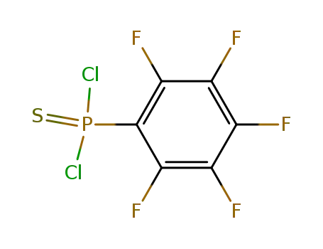 Molecular Structure of 53327-26-7 (Pentafluorophenyldichlorophosphine sulfide)