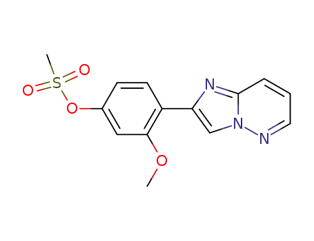 Phenol,4-imidazo[1,2-b]pyridazin-2-yl-3-methoxy-, 1-methanesulfonate