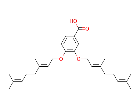 Molecular Structure of 183583-93-9 (3,4-digeranyloxybenzoic acid)