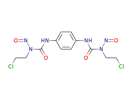 Molecular Structure of 13907-59-0 (Urea, 1,1-p-phenylenebis(3-(2-chloroethyl)-3-nitroso-)
