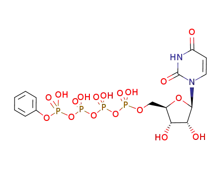 Molecular Structure of 1047980-83-5 (Uridine-5'-tetraphosphateδ-phenylestertetrasodiumsalt)