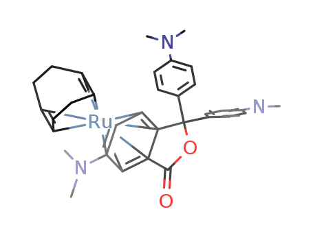 Molecular Structure of 926919-82-6 ([(crystal violet lactone)Ru(η4-cod)])