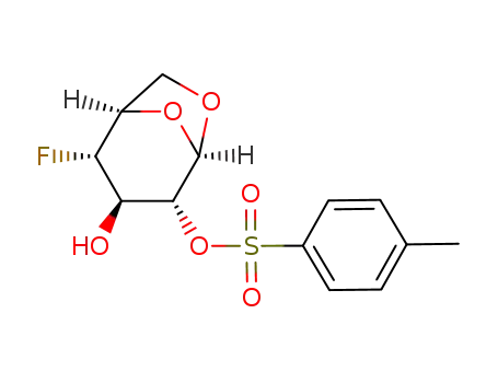 1,6-anhydro-4-deoxy-4-fluoro-2-O-(4-toluenesulfonyl)-β-D-glucopyranose