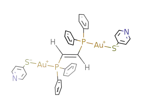 [(Au(4-S-pyridine))2(μ2-trans-1,2-bis(diphenylphosphino)ethylene)]