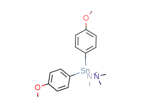Molecular Structure of 952516-06-2 ((p-MeOC<sub>6</sub>H<sub>4</sub>)2Sn(NMe<sub>2</sub>)2)