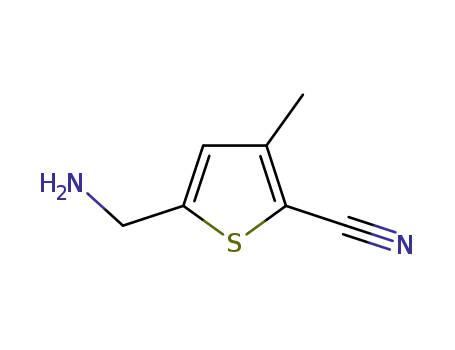 2-Thiophenecarbonitrile,5-(aminomethyl)-3-methyl-(9CI)
