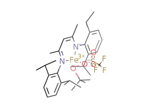Fe((CH(CH<sub>3</sub>)2)2C<sub>6</sub>H<sub>3</sub>NCCH<sub>3</sub>)2CHOC(CH<sub>3</sub>)3CF<sub>3</sub>SO<sub>3</sub>