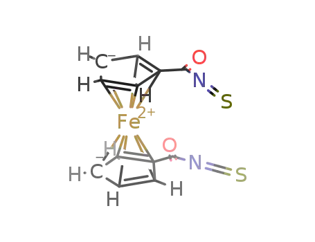 Molecular Structure of 188853-64-7 (1,1'-bis(isothiocyanatocarbonyl)ferrocene)