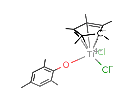 [TiCl<sub>2</sub>(pentamethylcyclopentadienyl)(2,4,6-Me<sub>3</sub>C<sub>6</sub>H<sub>2</sub>O)]
