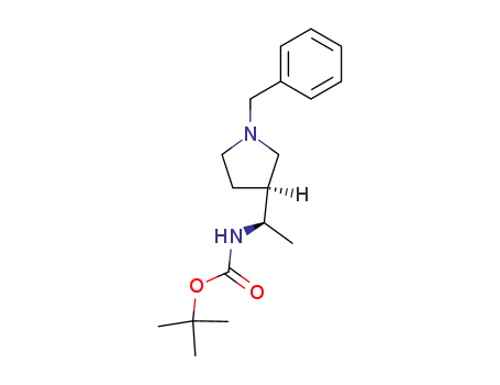 1-benzyl-3-(S)-(1-(R)-tert-butoxycarbonylaminoethyl)pyrrolidine