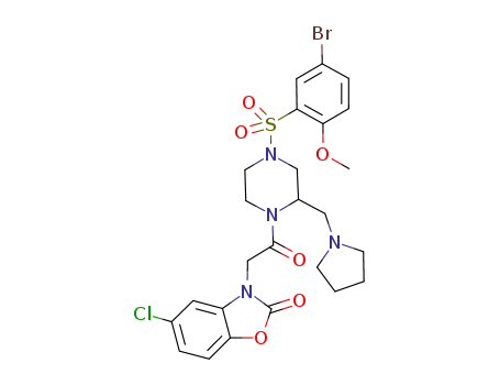 Molecular Structure of 1053179-87-5 (C<sub>25</sub>H<sub>28</sub>BrClN<sub>4</sub>O<sub>6</sub>S)