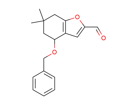 4-Benzyloxy-6,6-dimethyl-4,5,6,7-tetrahydro-benzofuran-2-carbaldehyde