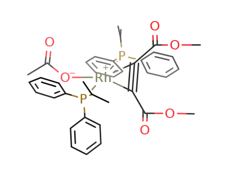 trans-[Rh(κ(1)-O2CCH3)(η(2)-C2(CO2Me)2)(P(i-Pr)Ph2)2