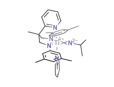 [Ti(N(t)Bu)(MeC(2-C<sub>5</sub>H<sub>4</sub>N)(CH<sub>2</sub>N-3,5-C<sub>6</sub>H<sub>3</sub>Me<sub>2</sub>)2)(pyridine)]