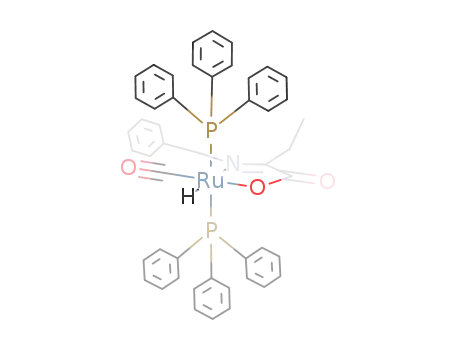 [Ru(H)(CO)(P(C<sub>6</sub>H<sub>5</sub>)3)2(OOCC(C<sub>2</sub>H<sub>5</sub>)N(CH<sub>2</sub>C<sub>6</sub>H<sub>5</sub>))]