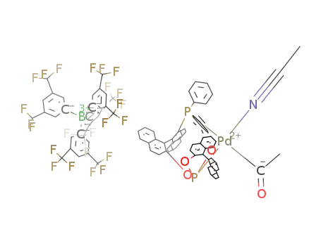 (SP-4-3)-Pd(COCH<sub>3</sub>)(CH<sub>3</sub>CN)[(R,S)-BINAPHOS]*[B(3,5-(CF<sub>3</sub>)2C<sub>6</sub>H<sub>3</sub>)4]