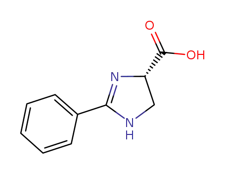 Molecular Structure of 1041643-79-1 (2-phenyl-4,5-dihydro-1H-iMidazole-4-carboxylic acid)