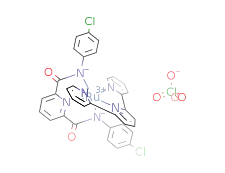Molecular Structure of 1007838-99-4 ([Ru(2,6-(ClC<sub>6</sub>H<sub>4</sub>NCO)2C<sub>5</sub>H<sub>3</sub>N)(2,2',2''-terpyridine)]ClO<sub>4</sub>)