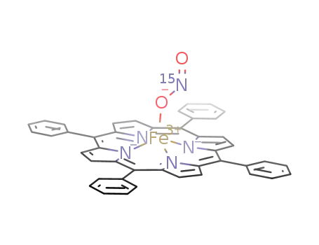 meso-tetraphenylporphyrinato(η1-[(15)N]nitrito)iron(III)