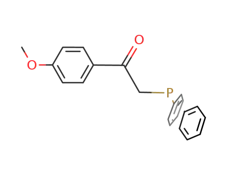 Molecular Structure of 639803-03-5 (Ethanone, 2-(diphenylphosphino)-1-(4-methoxyphenyl)-)