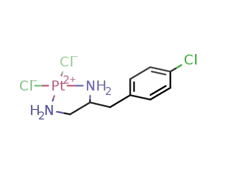 Molecular Structure of 105856-39-1 (platinum(2+) chloride - 3-(4-chlorophenyl)propane-1,2-diamine (1:2:1))