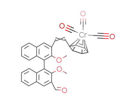 2,2'-dimethoxy-3-η6-(ethenylphenyltricarbonylchromium)-3'-formyl-1,1'-binaphthyl