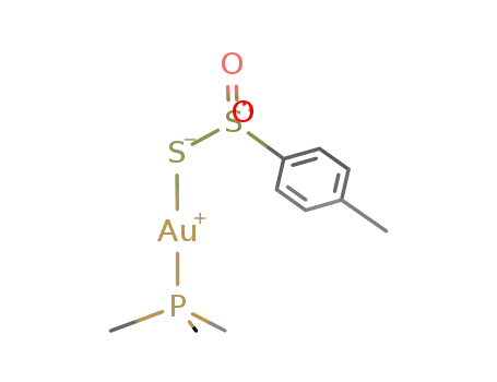 (trimethylphosphine)gold(I) p-tolylthiosulfonate