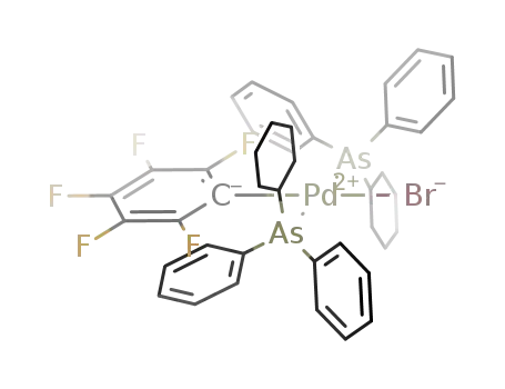 trans-[Pd(C<sub>6</sub>F<sub>5</sub>)(AsCyPh<sub>2</sub>)2Br]