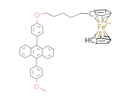 9-[4-(5-ferrocenylpentoxy)phenyl]-10-(4-methoxyphenyl)anthracene