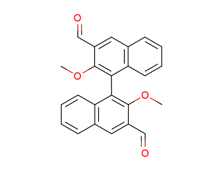 Molecular Structure of 121999-12-0 ((R)-2,2'-bis(methoxy)-1,1'-binaphthyl-3,3'-dicarbaldehyde)