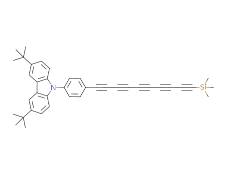 1-[4-(3,6-di-tert-butyl-N-carbazolyl)phenyl]-10-trimethylsilyldeca-1,3,5,7,9-pentayne