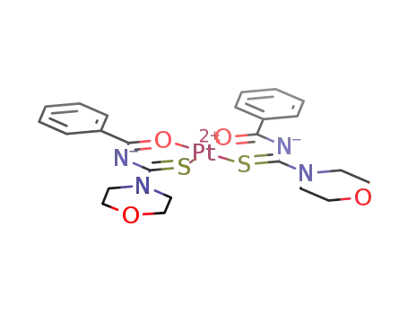 cis-bis(N-morpholino-N'-(benzoyl)thioureato)platinum(II)