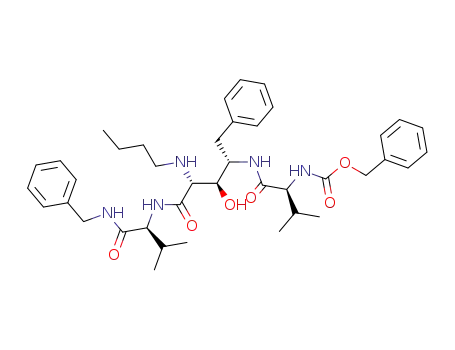 benzyl [(2S)-1-{[(2S,3R,4R)-5-{[(2S)-1-(benzylamino)-3-methyl-1-oxobutan-2-yl]amino}-4-(butylamino)-3-hydroxy-5-oxo-1-phenylpentan-2-yl]amino}-3-methyl-1-oxobutan-2-yl]carbamate (non-preferred name)