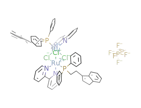 ([(κ1P-IndH(CH2)2PPh2)Ru(2,2'-bipyridyl)]2(μ-Cl)3)PF6