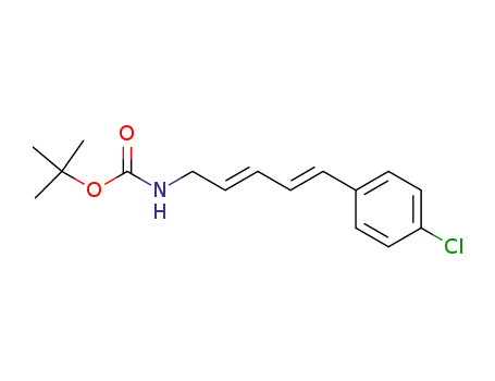 (2E,4E)-1-<N-(tert-butoxycarbonyl)amino>-5-(4'-chlorophenyl)-2,4-pentadiene