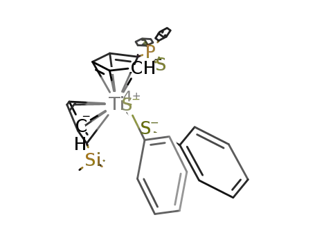 [(η(5)-C5H4Si(CH3)3)(η(5)-C5H4P(S)(C6H5)2)Ti(SC6H5)2]