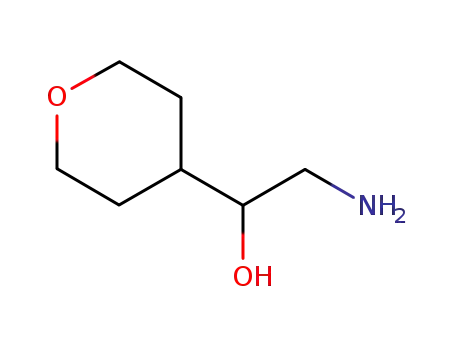 Molecular Structure of 911060-79-2 (2-AMino-1-(Oxan-4-yl)ethan-1-ol)